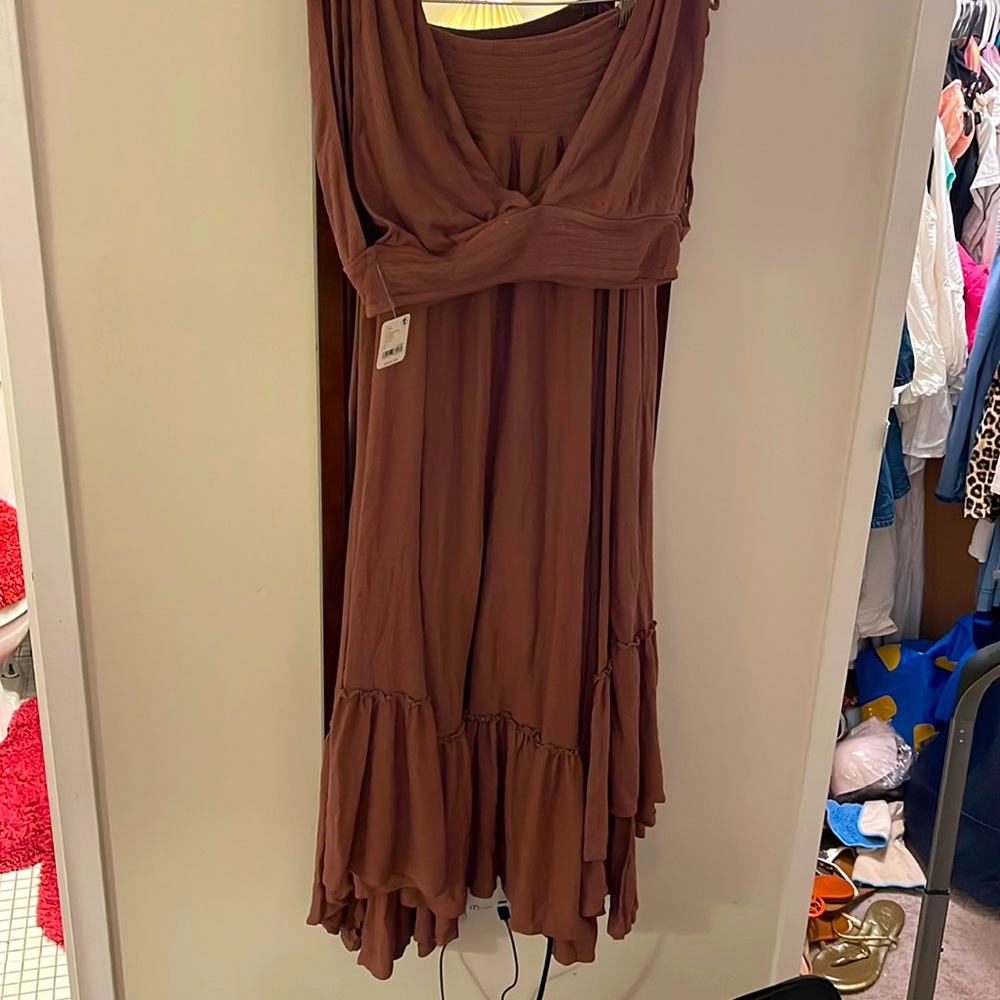 BNWT Free People Ashlyn Skirt Set SZ L withered rose